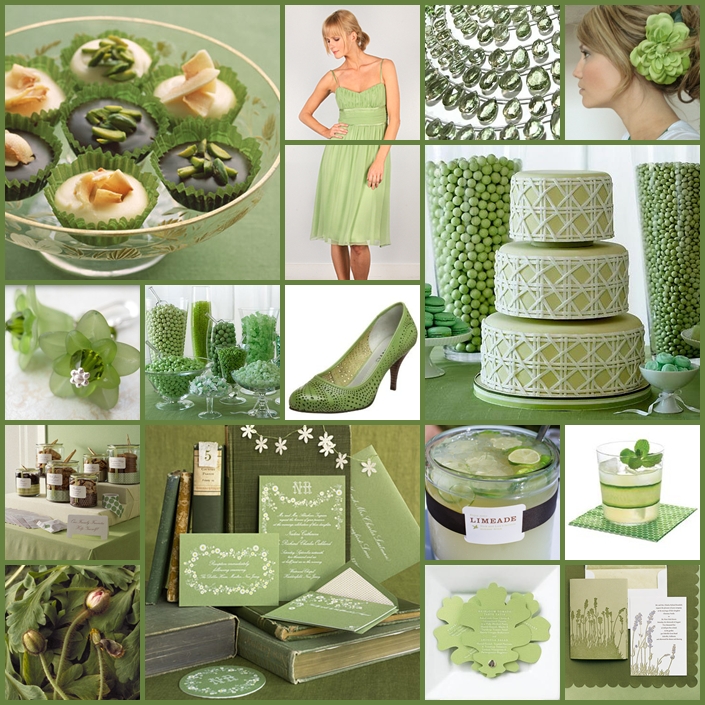 The green candy buffet is by